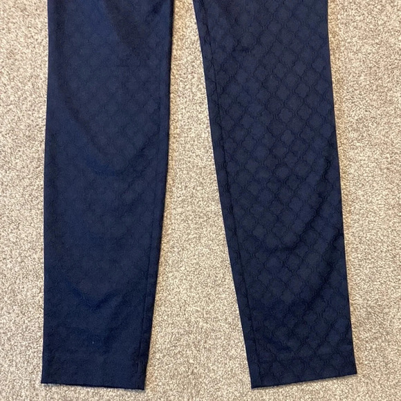 NWOT Lilly Pulitzer Kelly Textured Ankle Length Skinny Pant Navy 0 - Picture 6 of 16